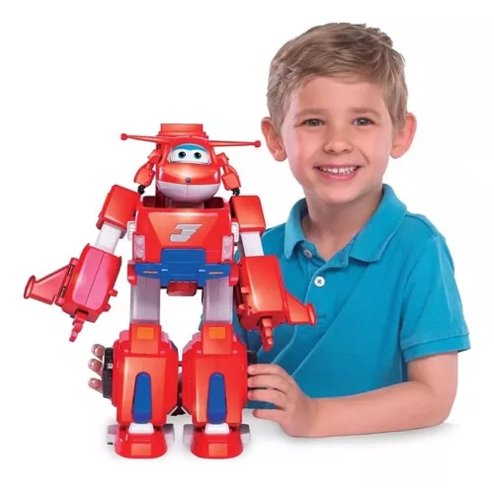 Super Wings Traje Robot Jett 34cm
