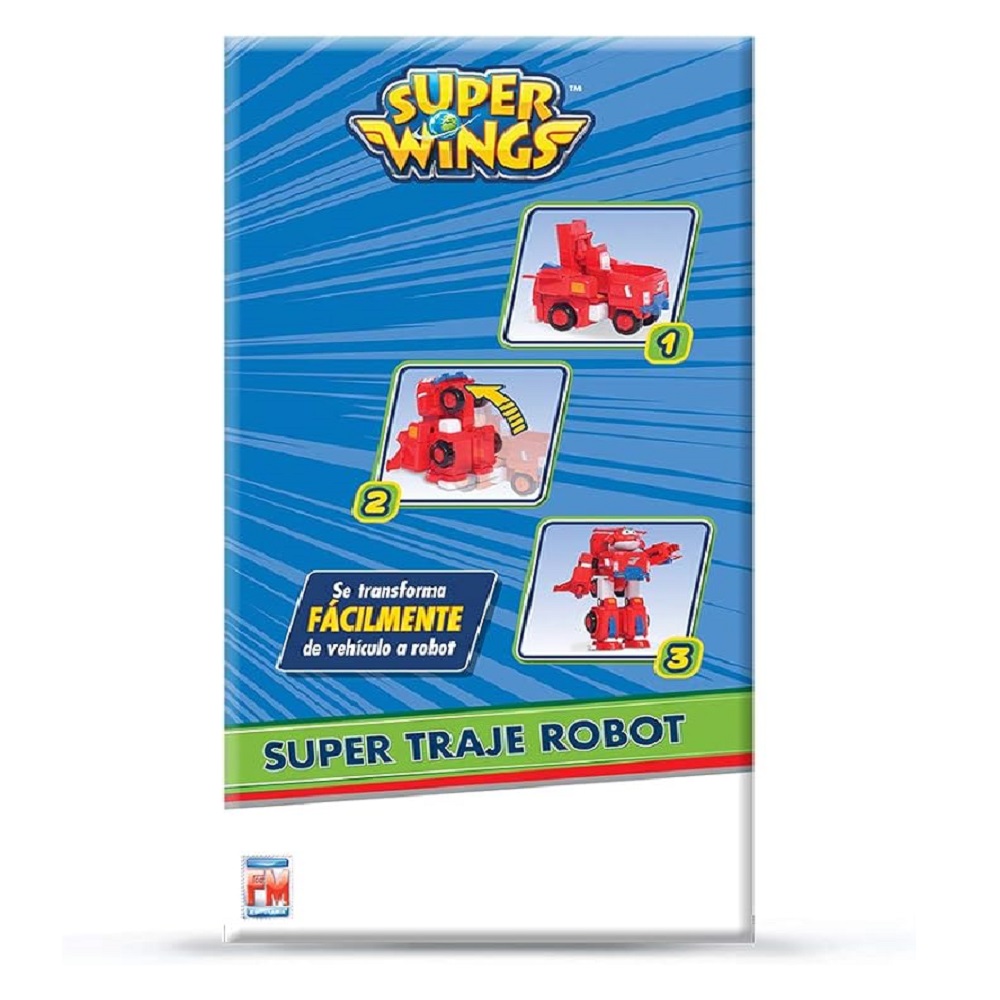 Super Wings Traje Robot Jett 34cm