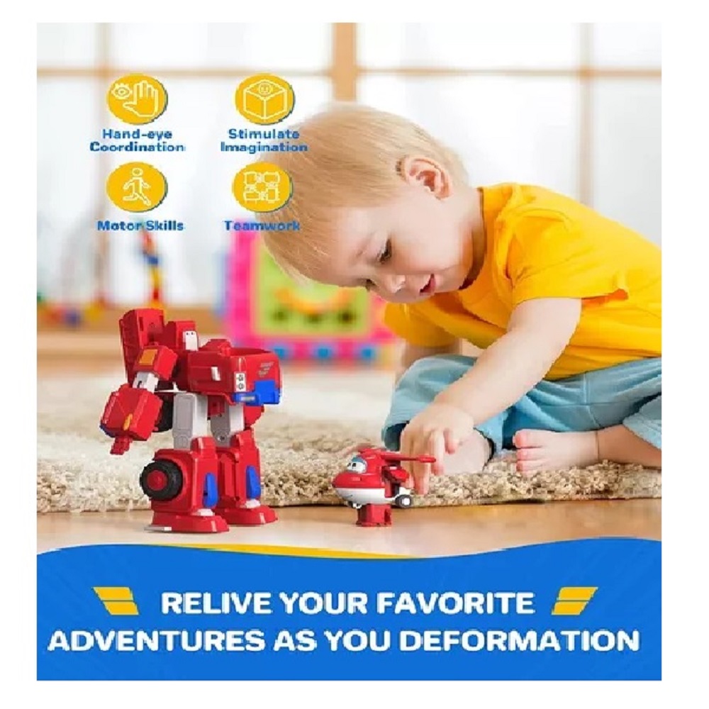 Super Wings Traje Robot Jett 34cm