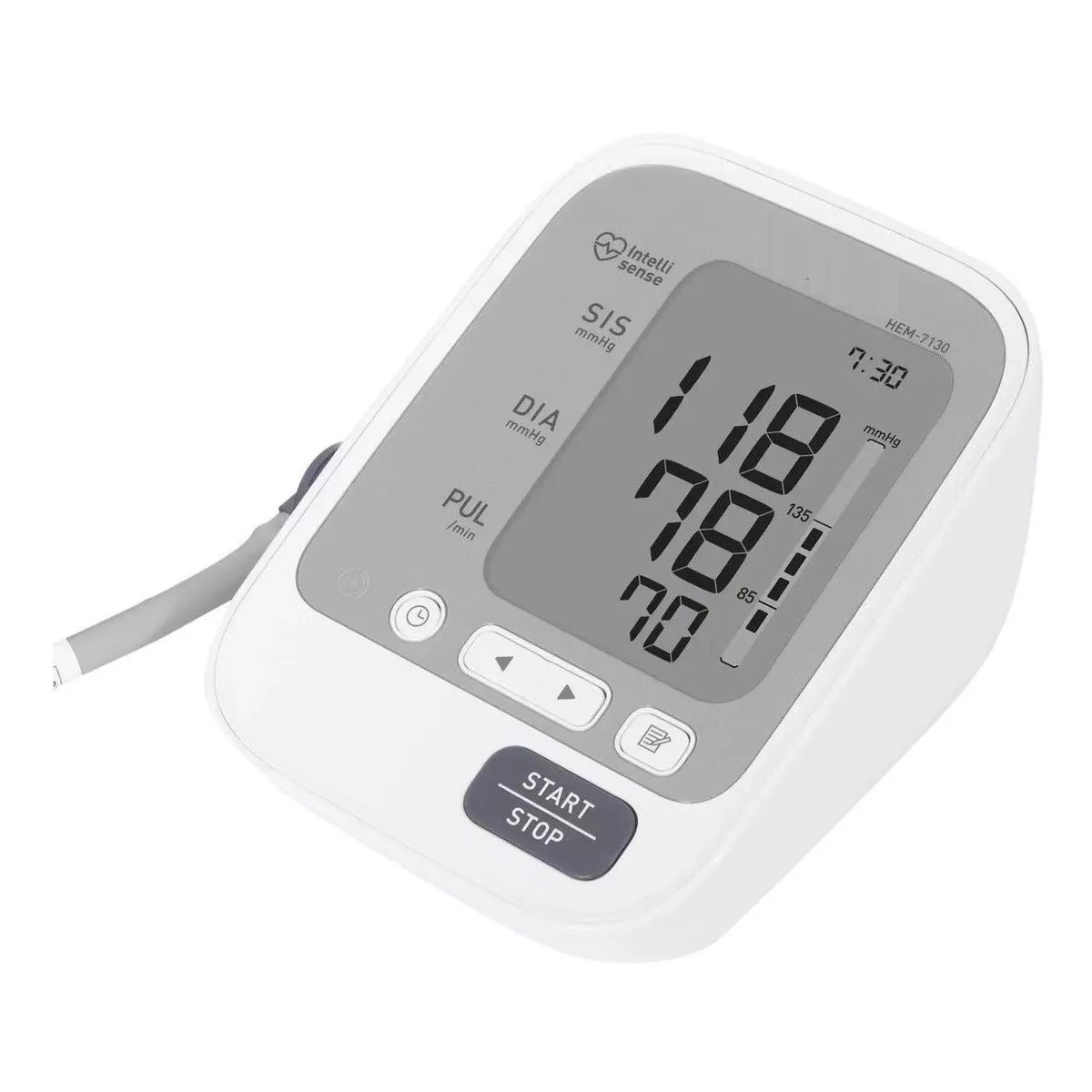 Monitor de presión arterial digital de brazo automático HEM-7130 blanco