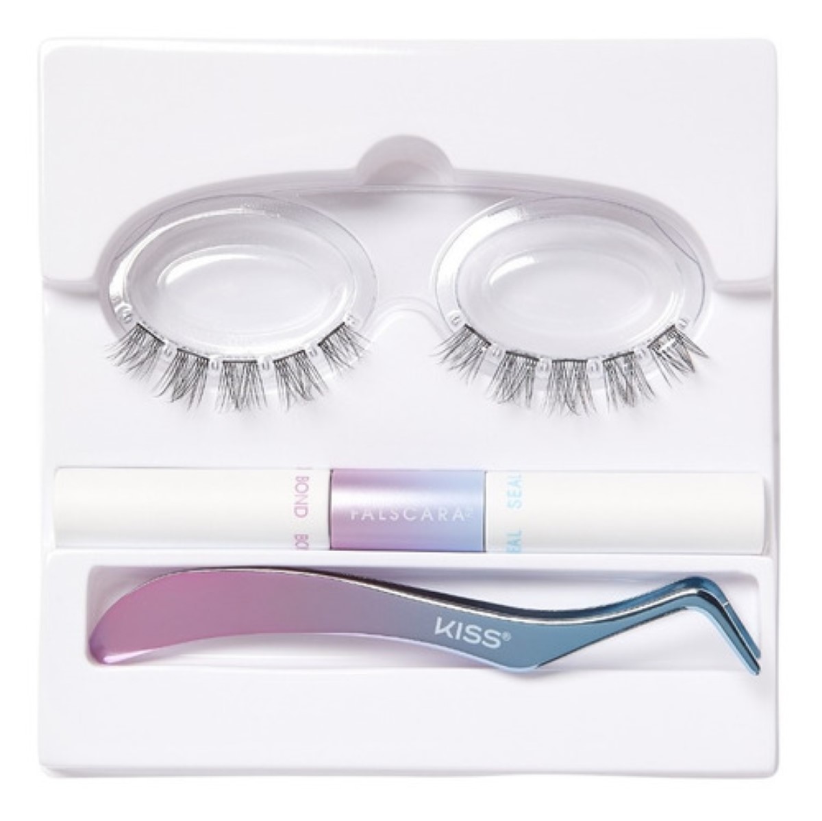 Kit De Pestañas Postizas Kiss Falscara Wisp Volumizing