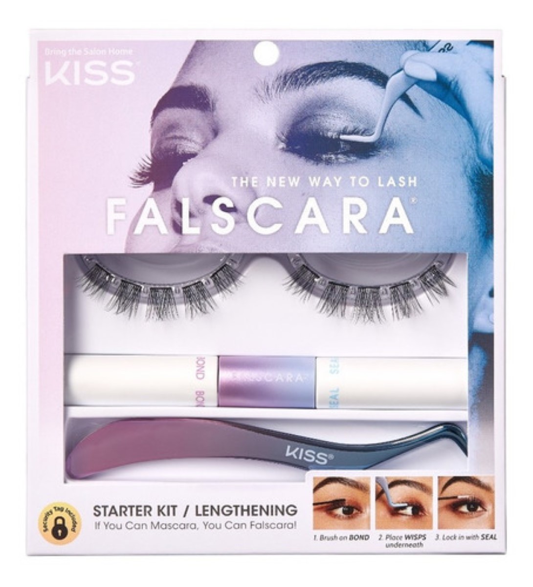 Kit De Pestañas Postizas Kiss Falscara Wisp Volumizing