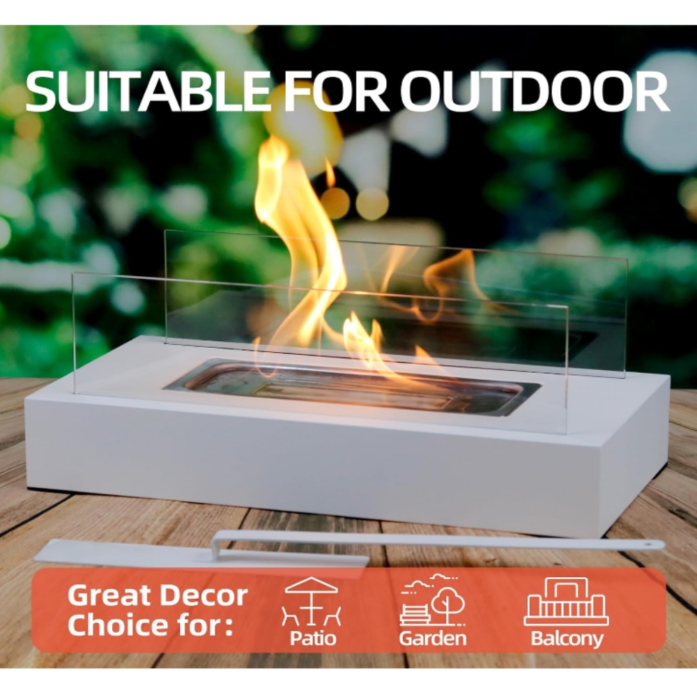 Chimenea etanol ecológica portátil interior exterior decoración 