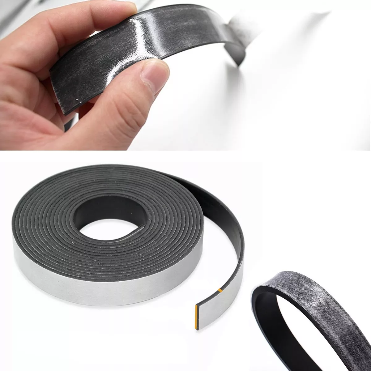 Imán Flexible Con Adhesivo En Rollo 10 Metros Magnetico