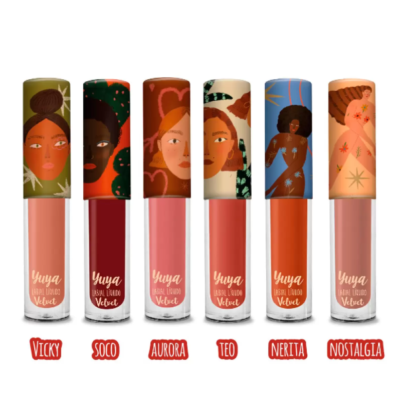 Labiales Velvet Yuya 681475 6 pzas  Mini