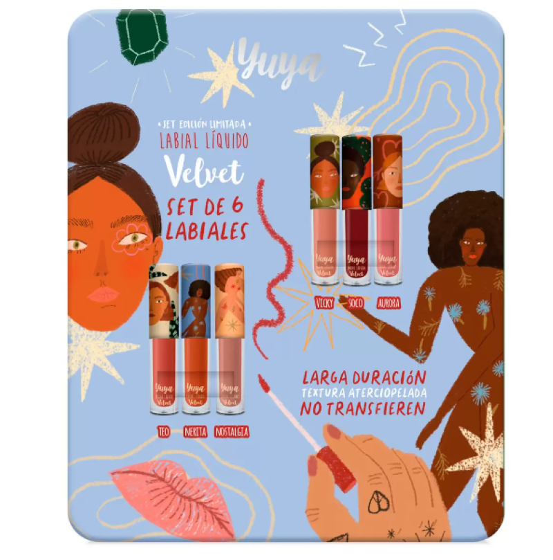 Labiales Velvet Yuya 681475 6 pzas  Mini