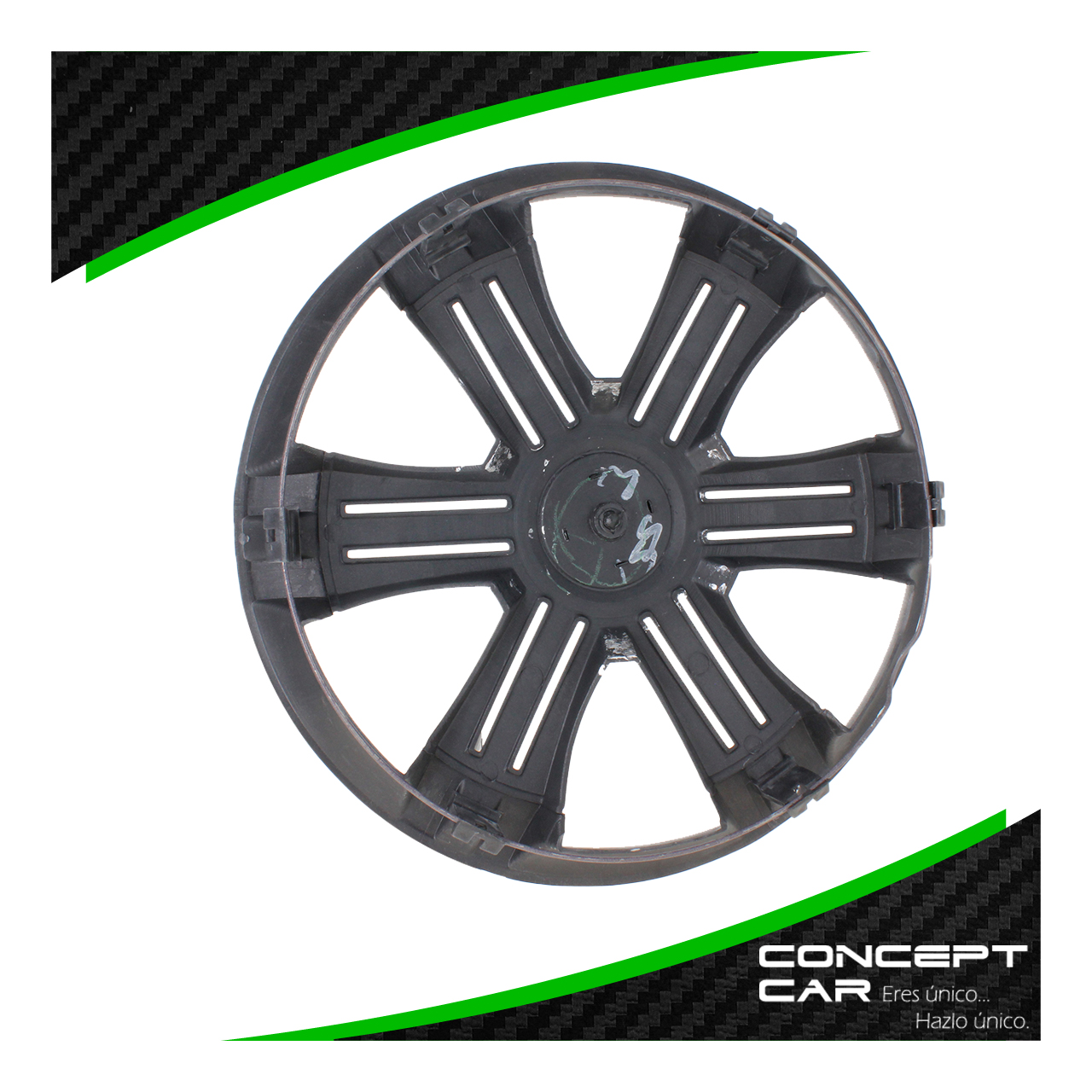 Juego 4 Tapones De Rin 14 Pulgadas Abs 6 Brazos Triples Gris