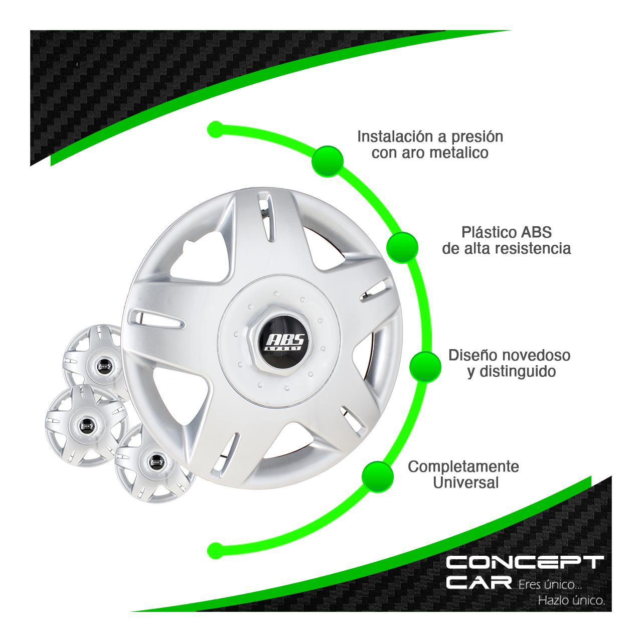 Juego 4 Tapones De Rin 14 Pulgadas Abs Nissan Platina Copa