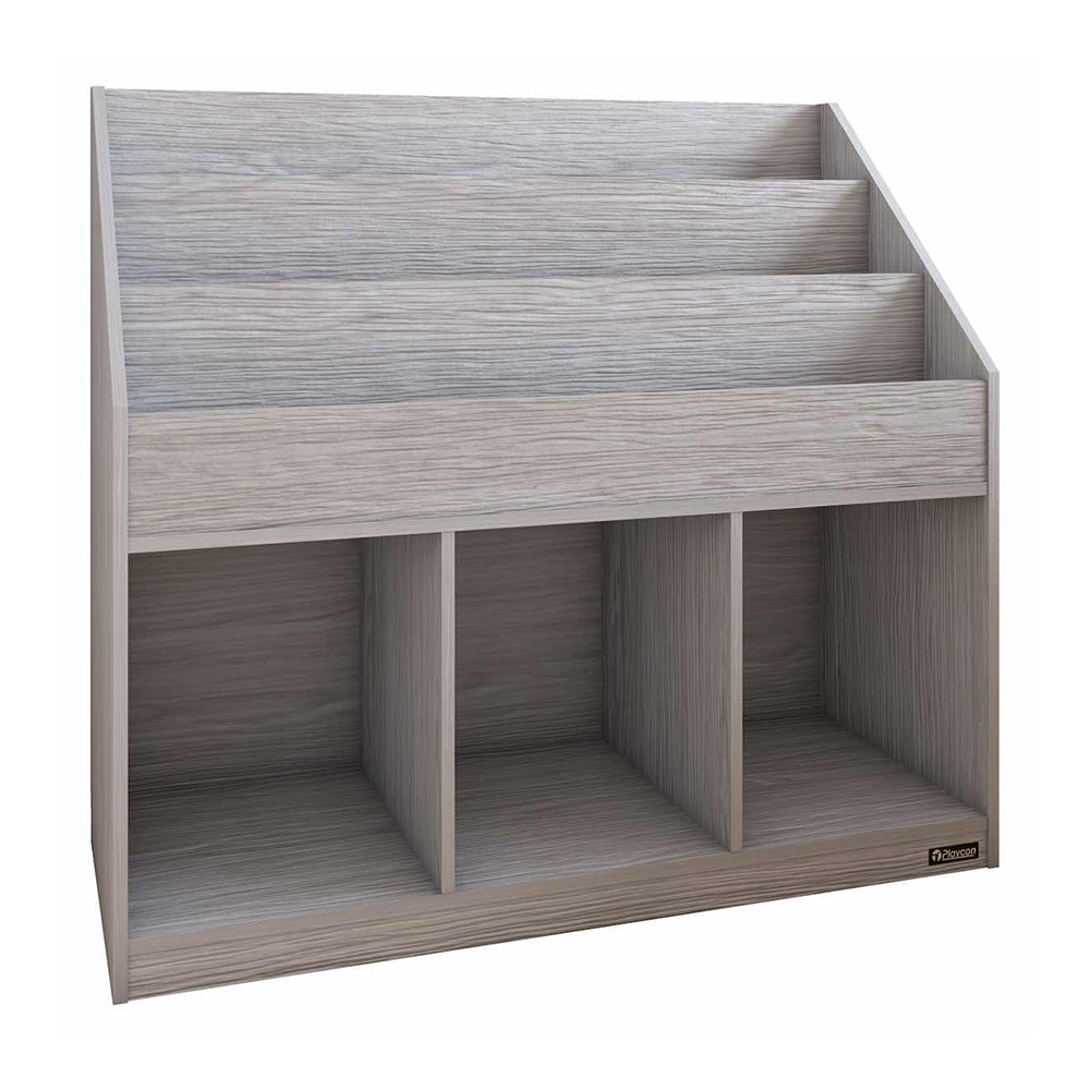 Revistero Librero Exhibidor Playcon Color Gris