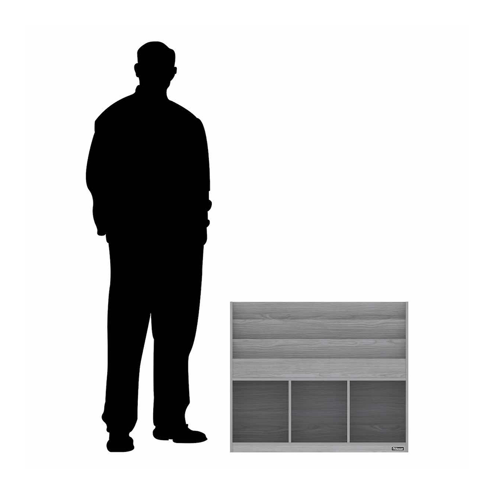 Revistero Librero Exhibidor Playcon Color Gris