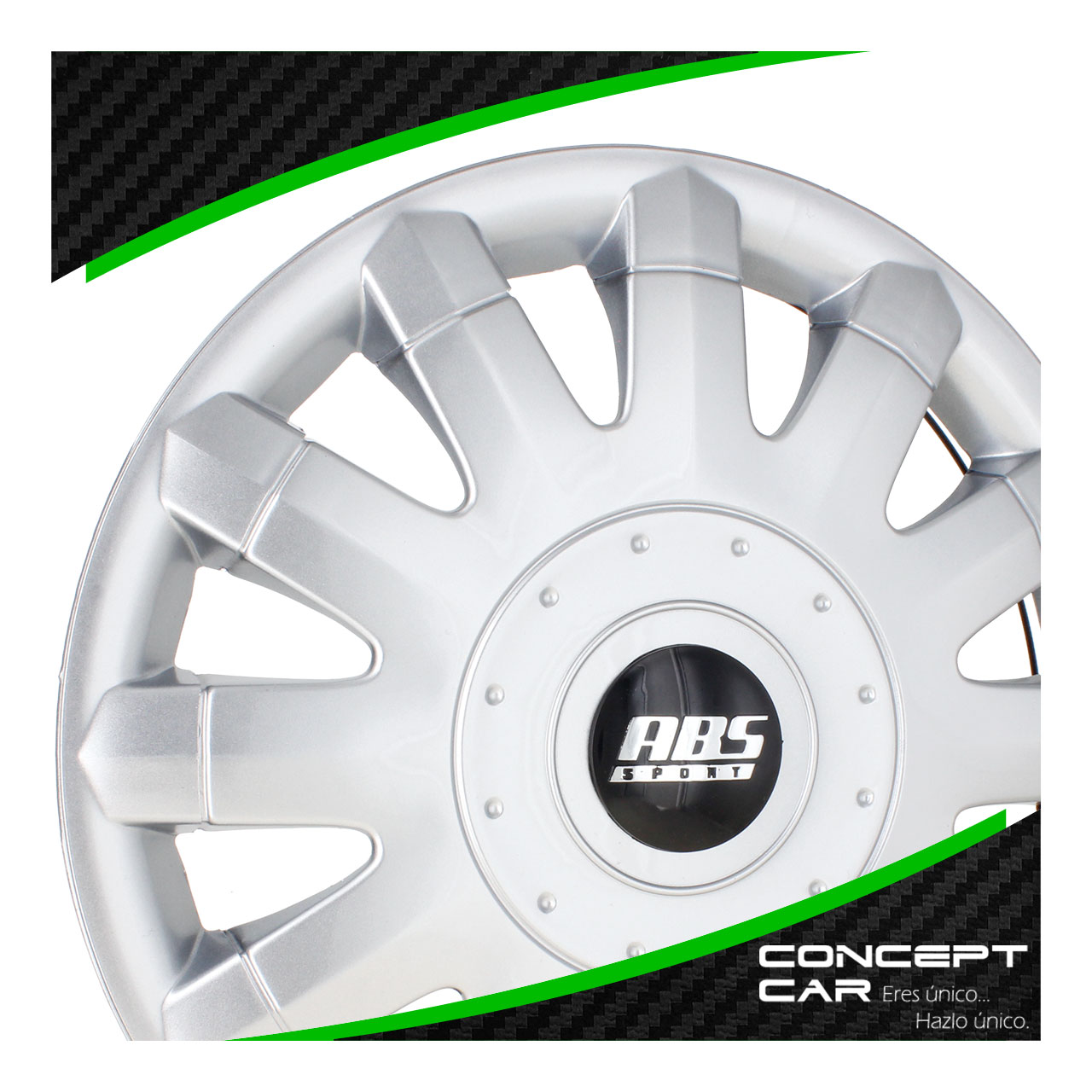 Juego 4 Tapones De Rin 14 Pulgadas Abs Tipo Seat 12 Brazos