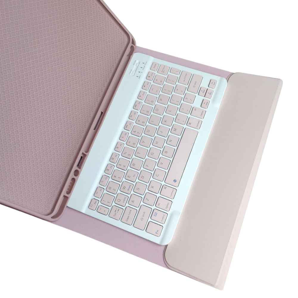 Funda para iPad 10.2 y 10.5 Gadgets and Fun con teclado inalámbrico color Rosa