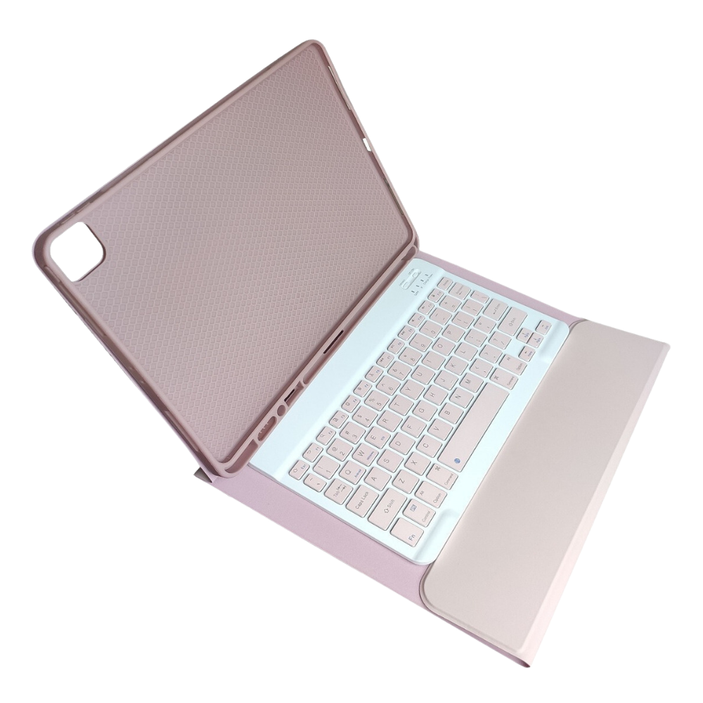 Funda para iPad 10.2 y 10.5 Gadgets and Fun con teclado inalámbrico color Rosa