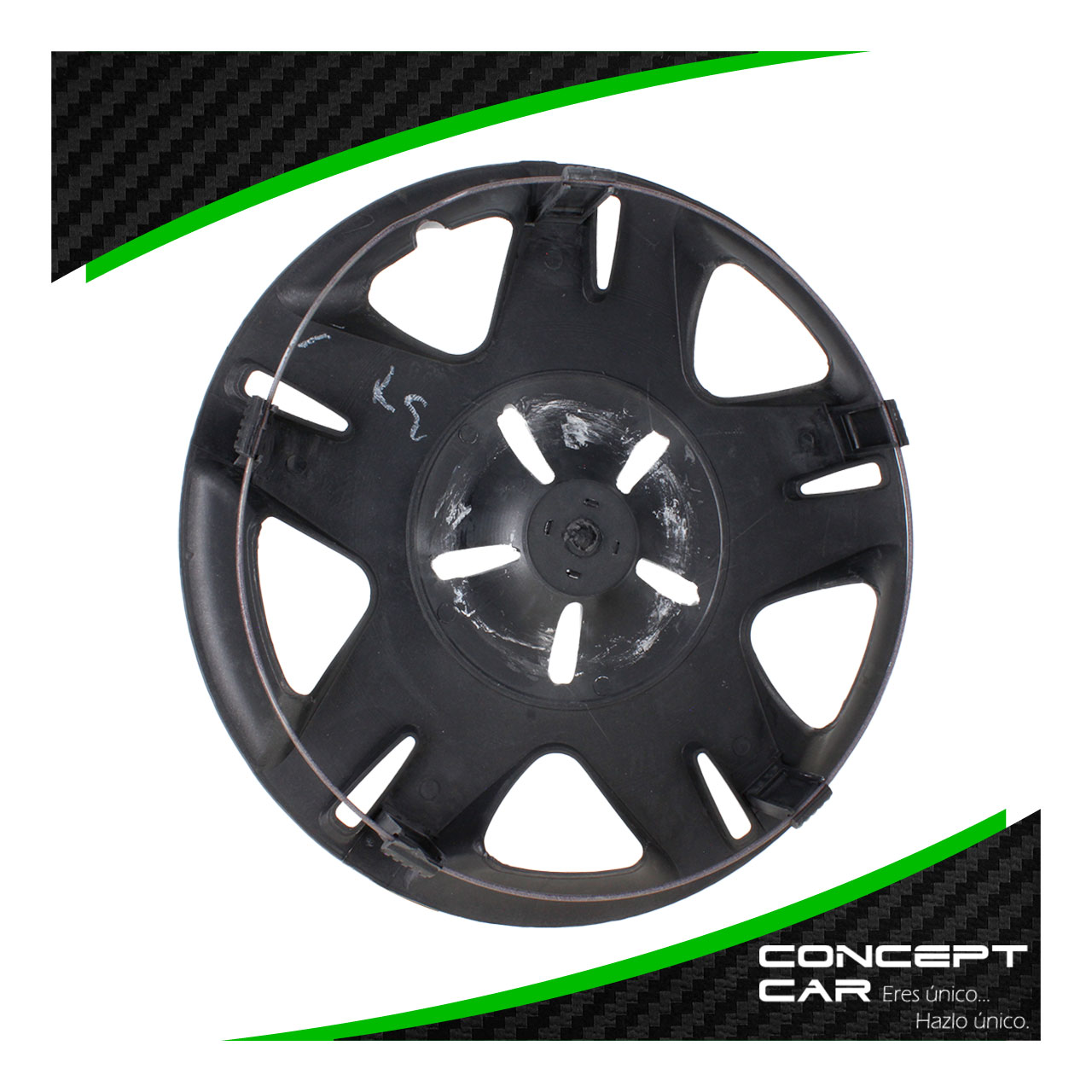 Juego 4 Tapones De Rin 14 Pulgadas Abs Tipo Platina Gris