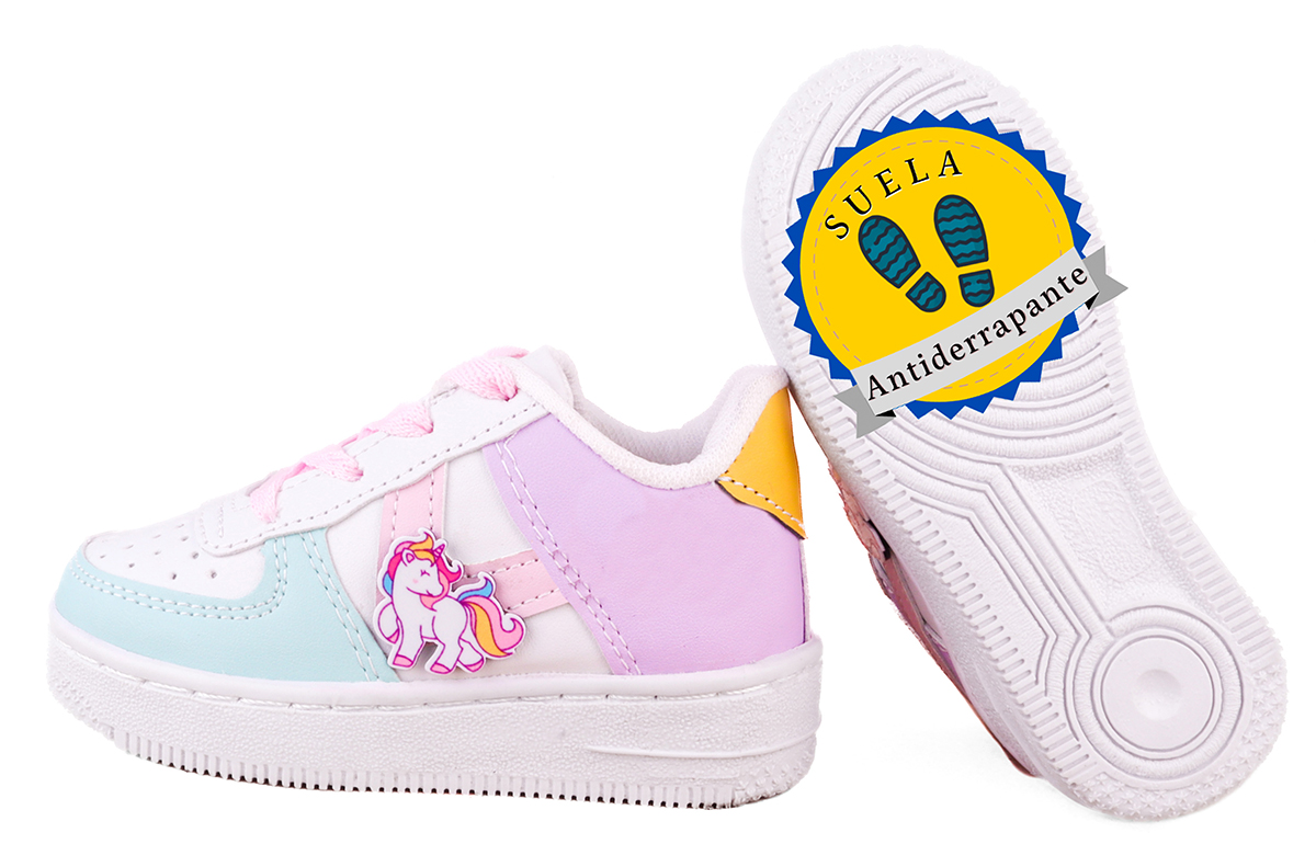 Tenis Niña Unicornio Arco Ortopedico Cosidos 037-bmlu Casual.