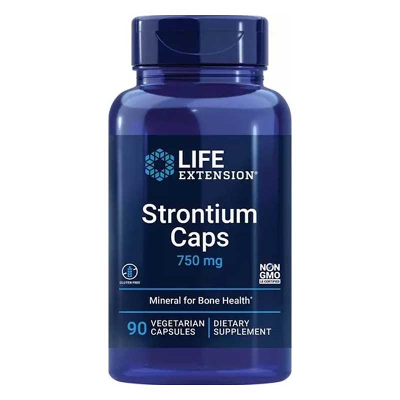 Strontium 750 Mg Life Extension Estroncio 90 capsulas Salud Osea