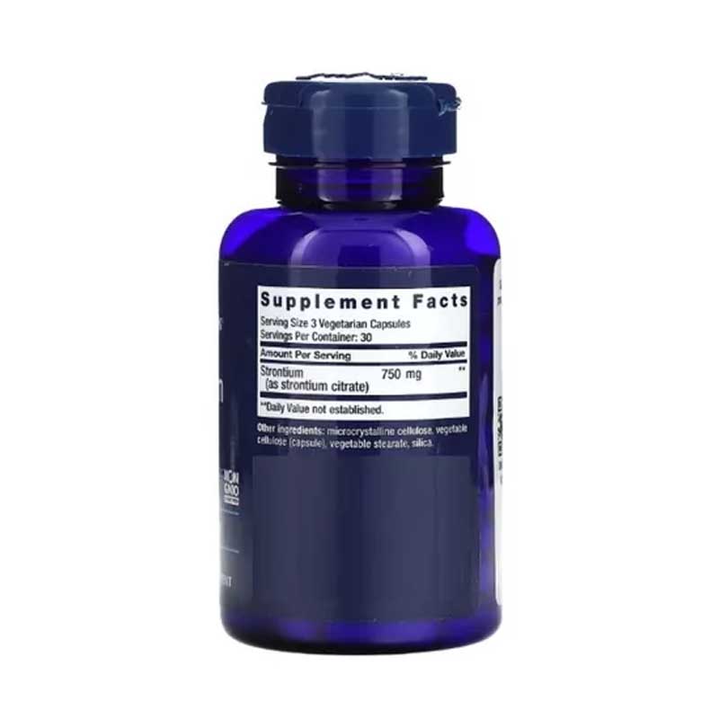 Strontium 750 Mg Life Extension Estroncio 90 capsulas Salud Osea