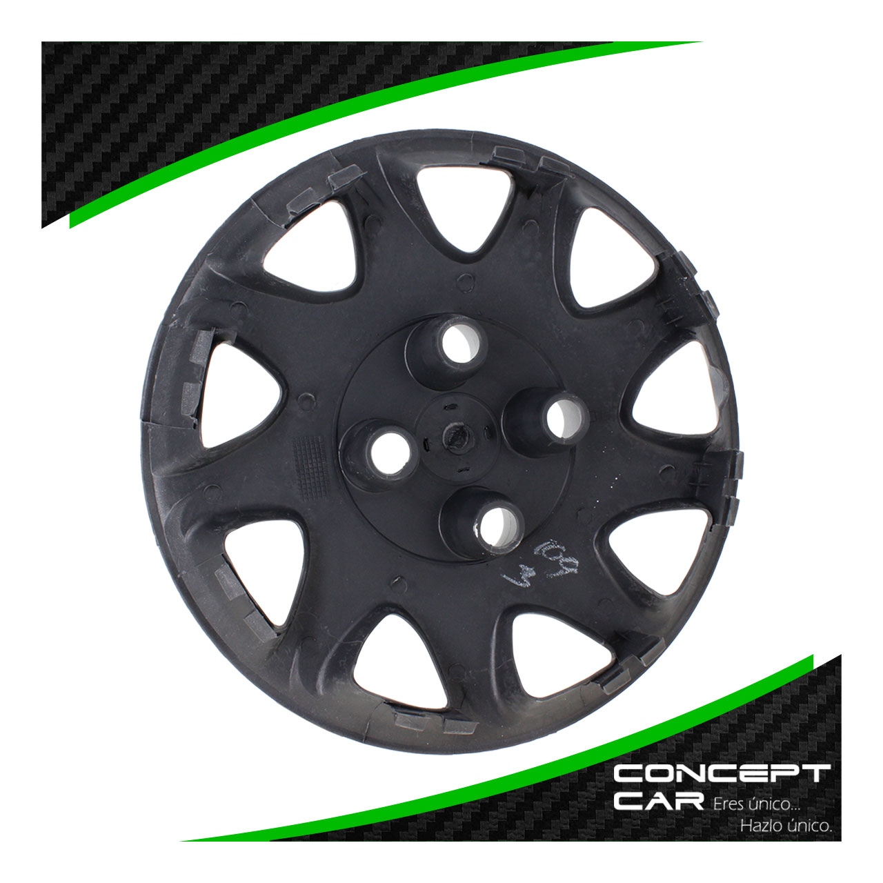 Juego 4 Tapones De Rin 13 Pulgadas Abs Tipo Tsuru 4 Birlos