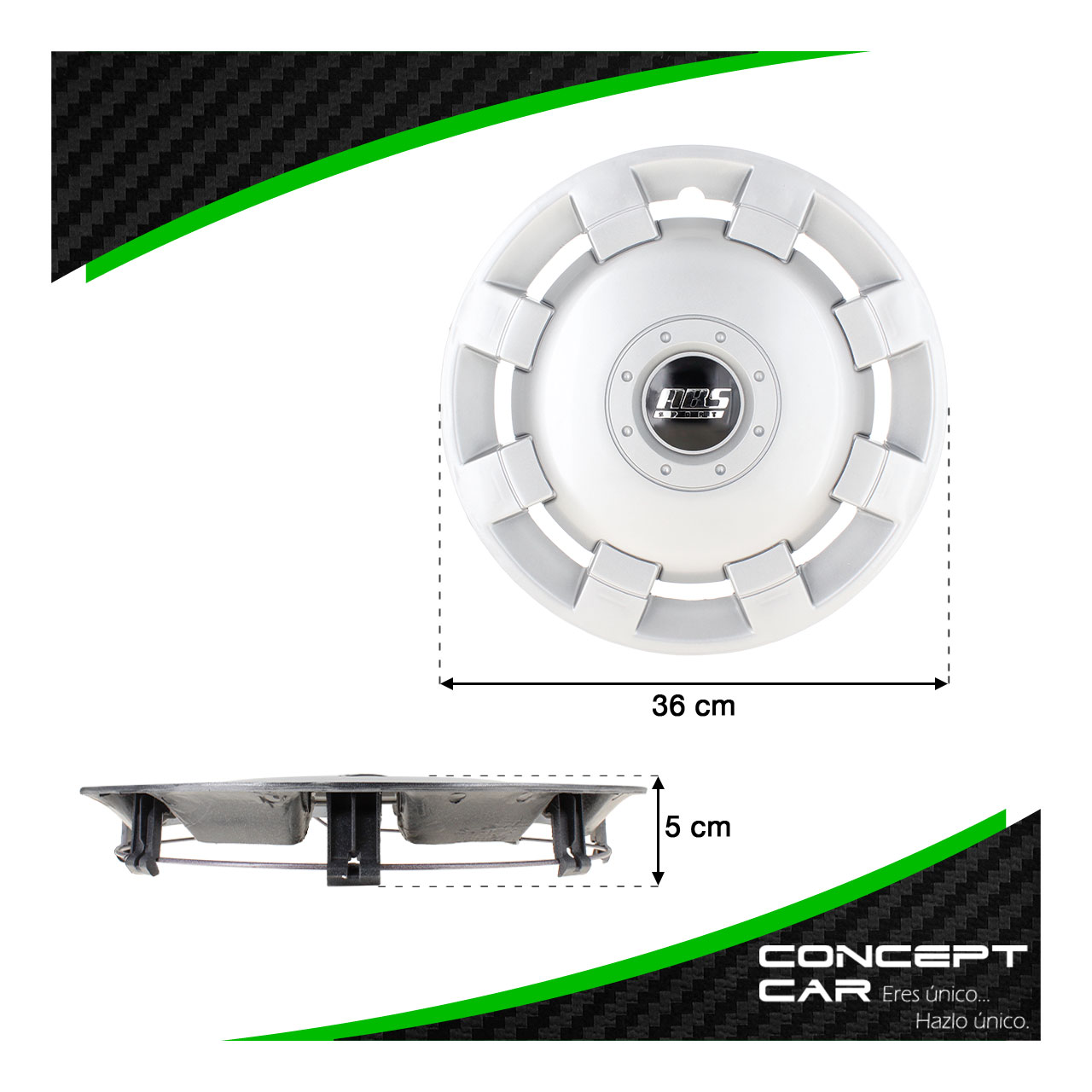 Juego 4 Tapones De Rin 13 Pulgadas Abs Tipo Vw Golf A2 Gris