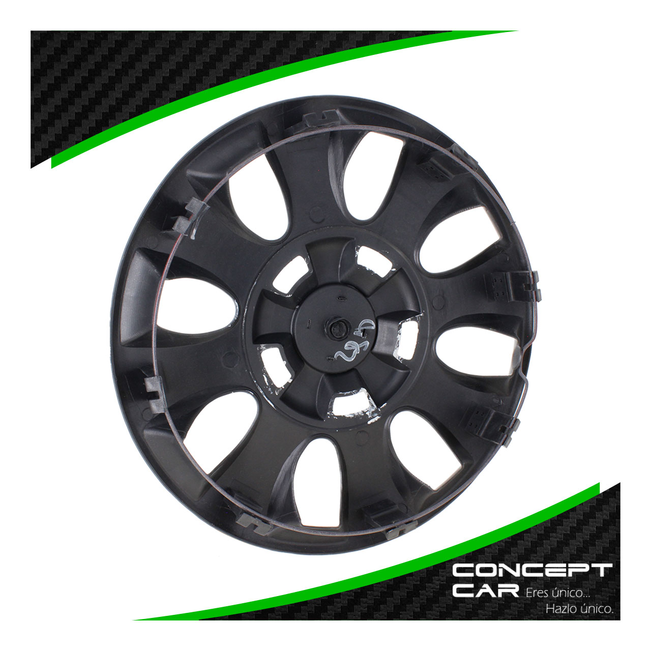 Juego 4 Tapones De Rin 13 Pulgadas Abs 8 Brazos Centro Copa