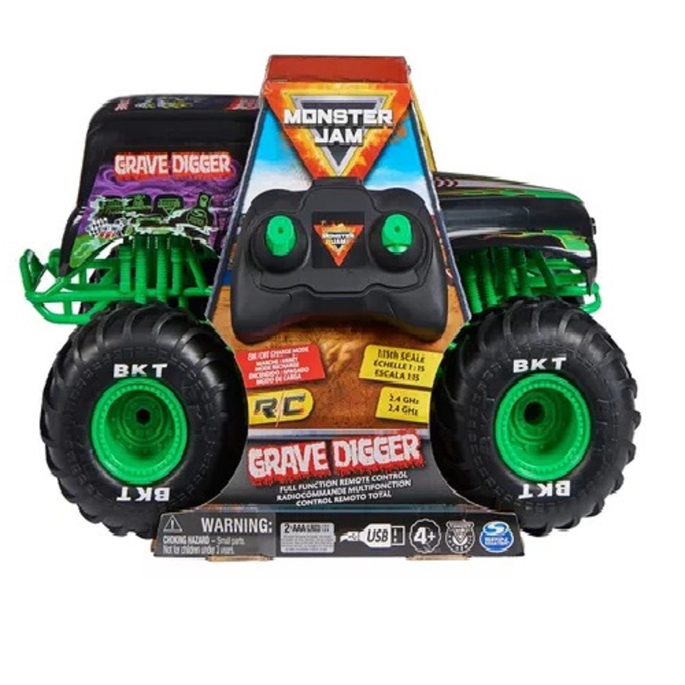 Monster jam grave store digger remote control truck