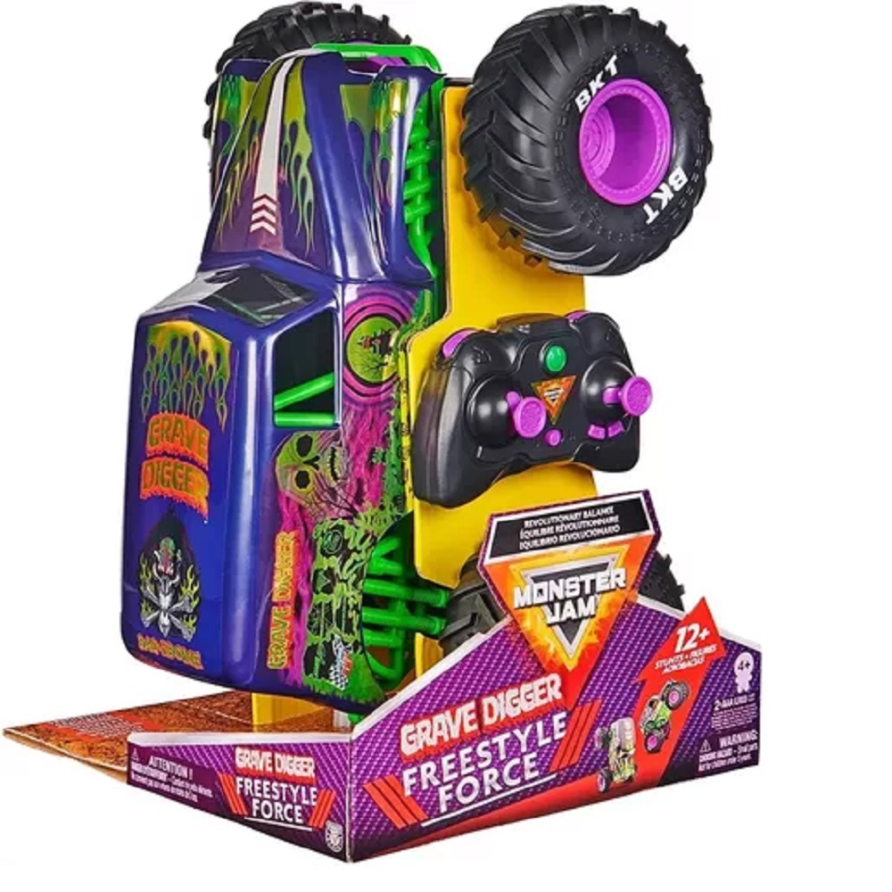 Monster Truck A Control Remoto Monster Jam Freestyle Force 1:15 Grave Digger