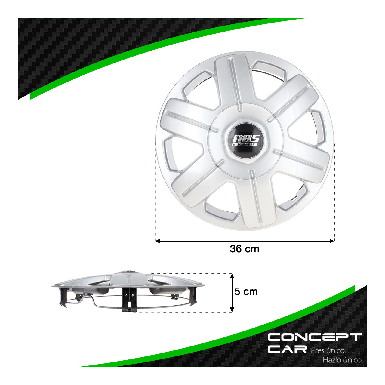 Juego 4 Tapones De Rin 13 Pulgadas Abs Chevy C2 Con Copa