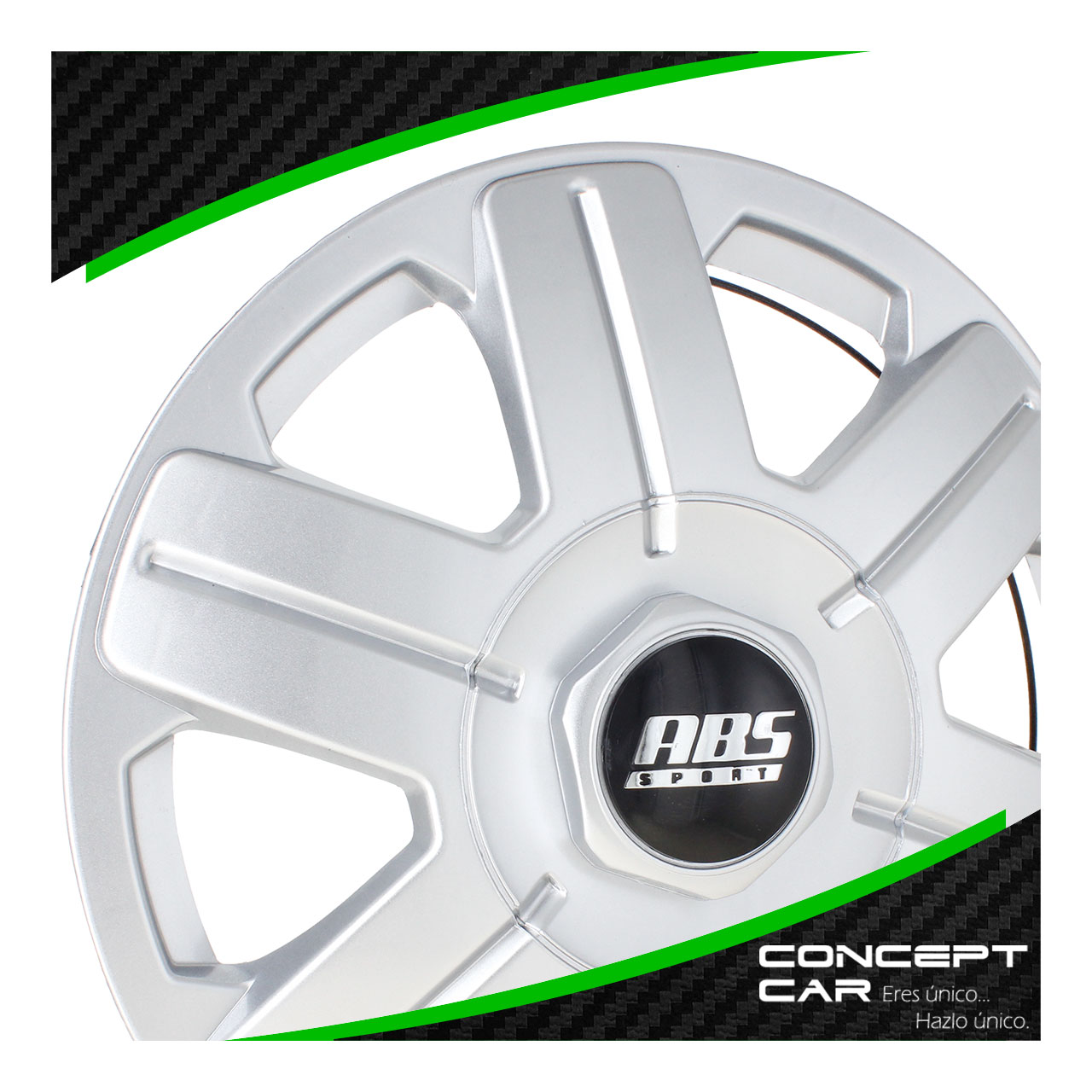 Juego 4 Tapones De Rin 13 Pulgadas Abs Chevy C2 Con Copa