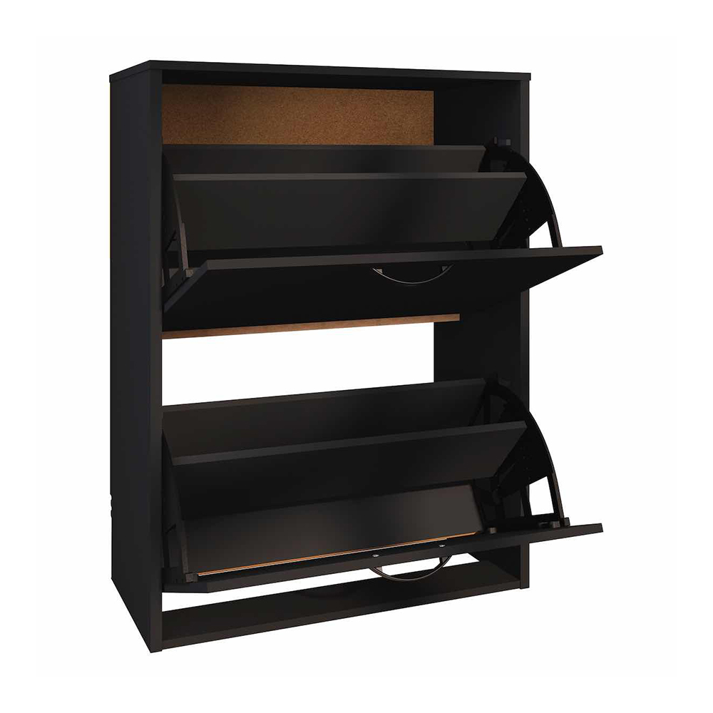 Zapatera Organizador 12 Pares Playcon  Color Negro Liso