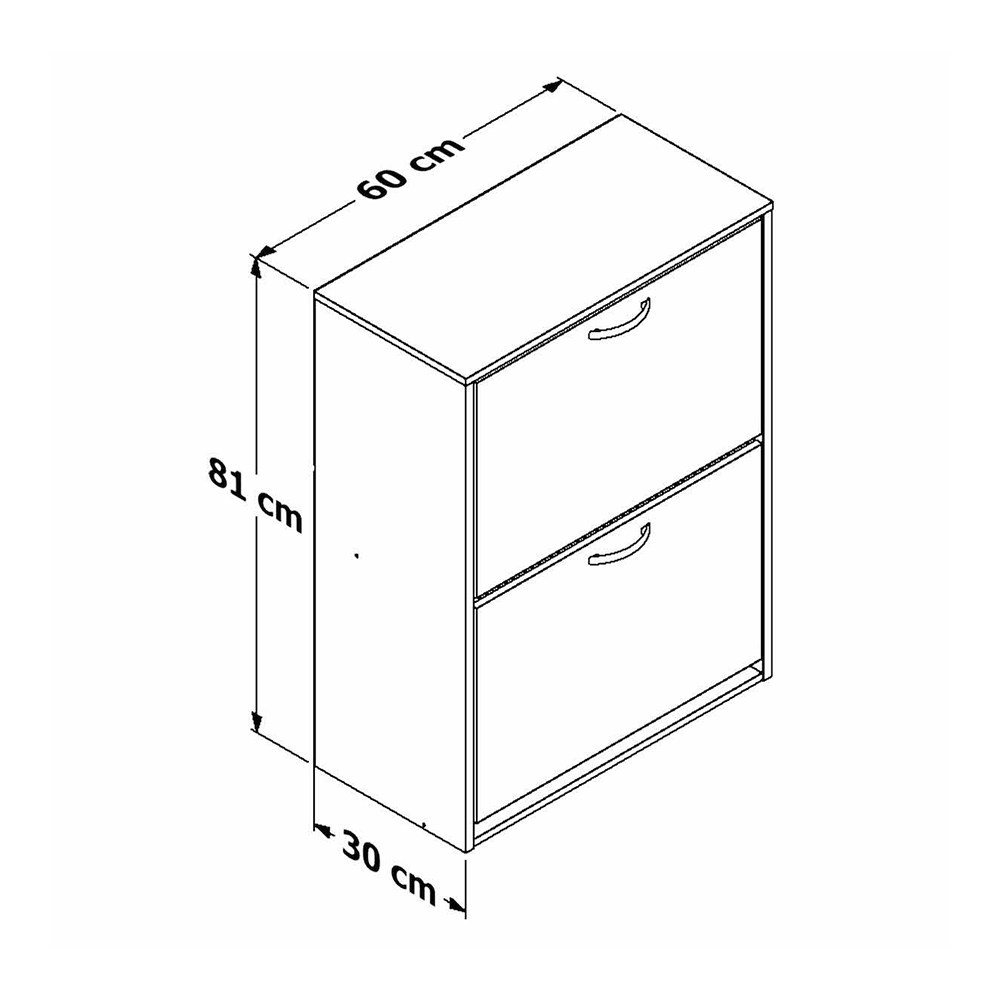 Zapatera Organizador 12 Pares Playcon  Color Negro Liso
