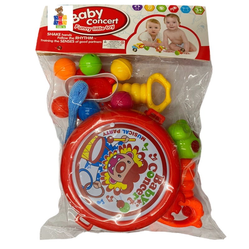 Juego De Sonajas Bebé Sonajero Instrumentos Musicales Tambor