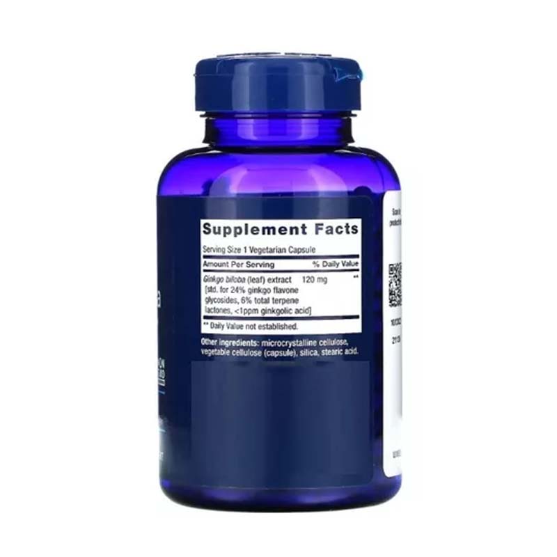 Ginkgo Biloba 120 Mg Life Extension 365 capsulas Ayuda Memoria y Reduce la Fatiga 