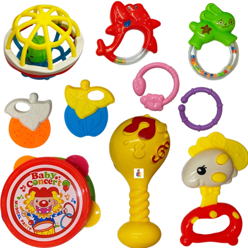 Juego De Sonajas Bebé Sonajeros Instrumentos Musicales Didacticos Musicales