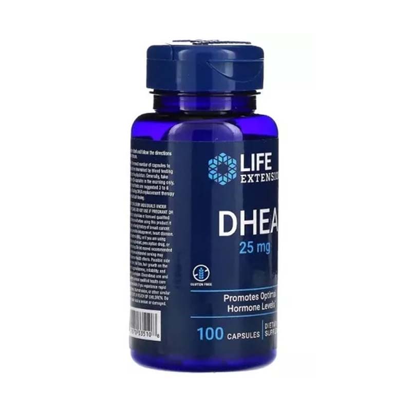 DHEA 25MG 100 Capsulas Life Extension Suplemento Energia y Salud Compraymas 