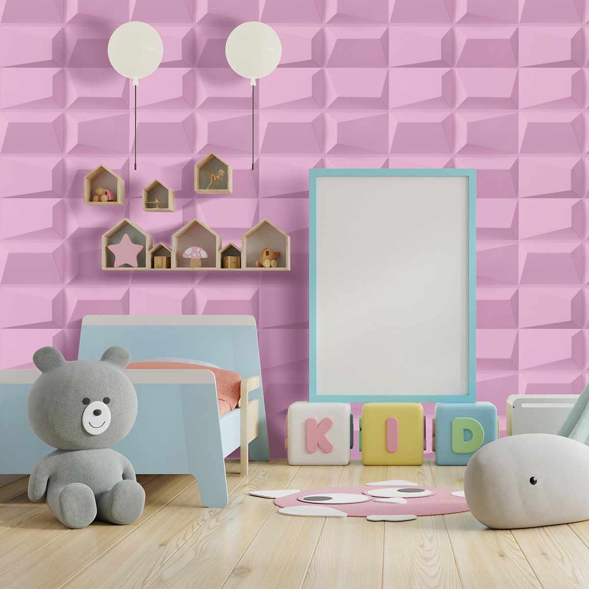 Panel Decorativo de Pared 3D, set 12 Piezas Diseño Cuadros Grandes