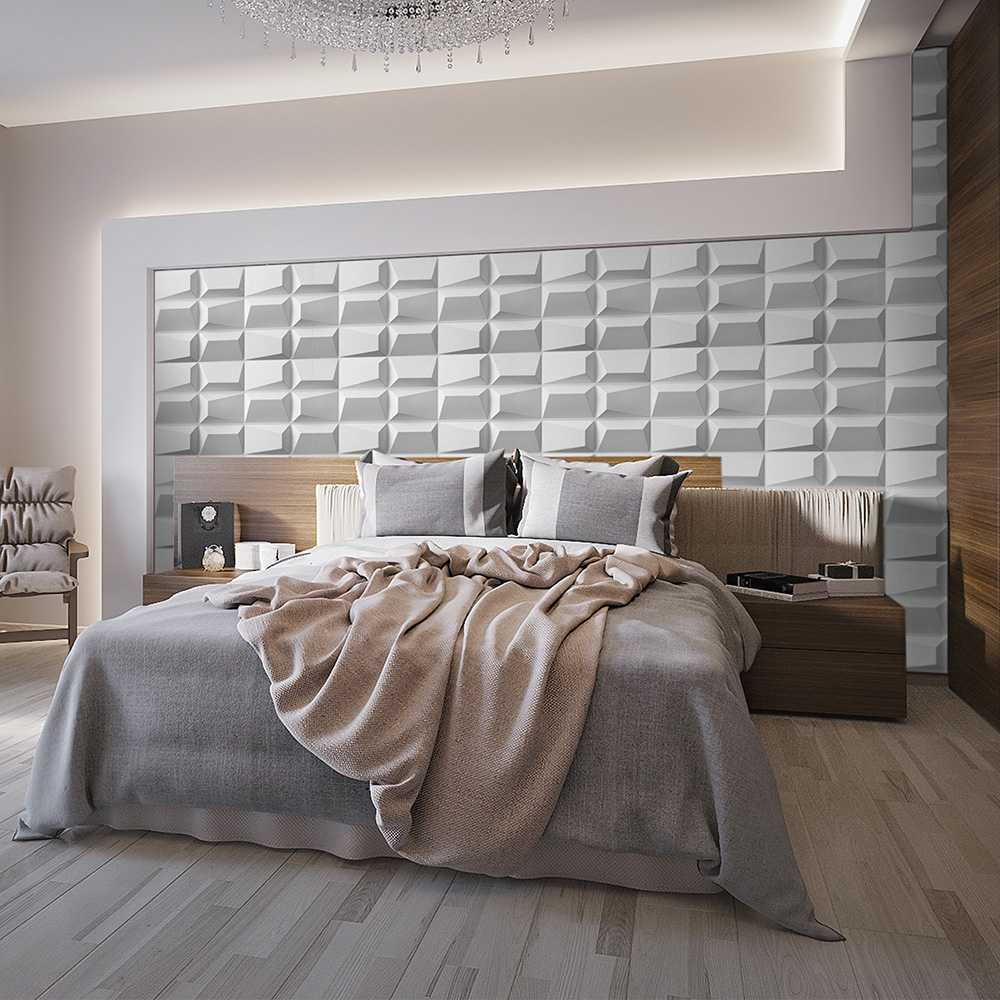 Panel Decorativo de Pared 3D, set 12 Piezas Diseño Cuadros Grandes