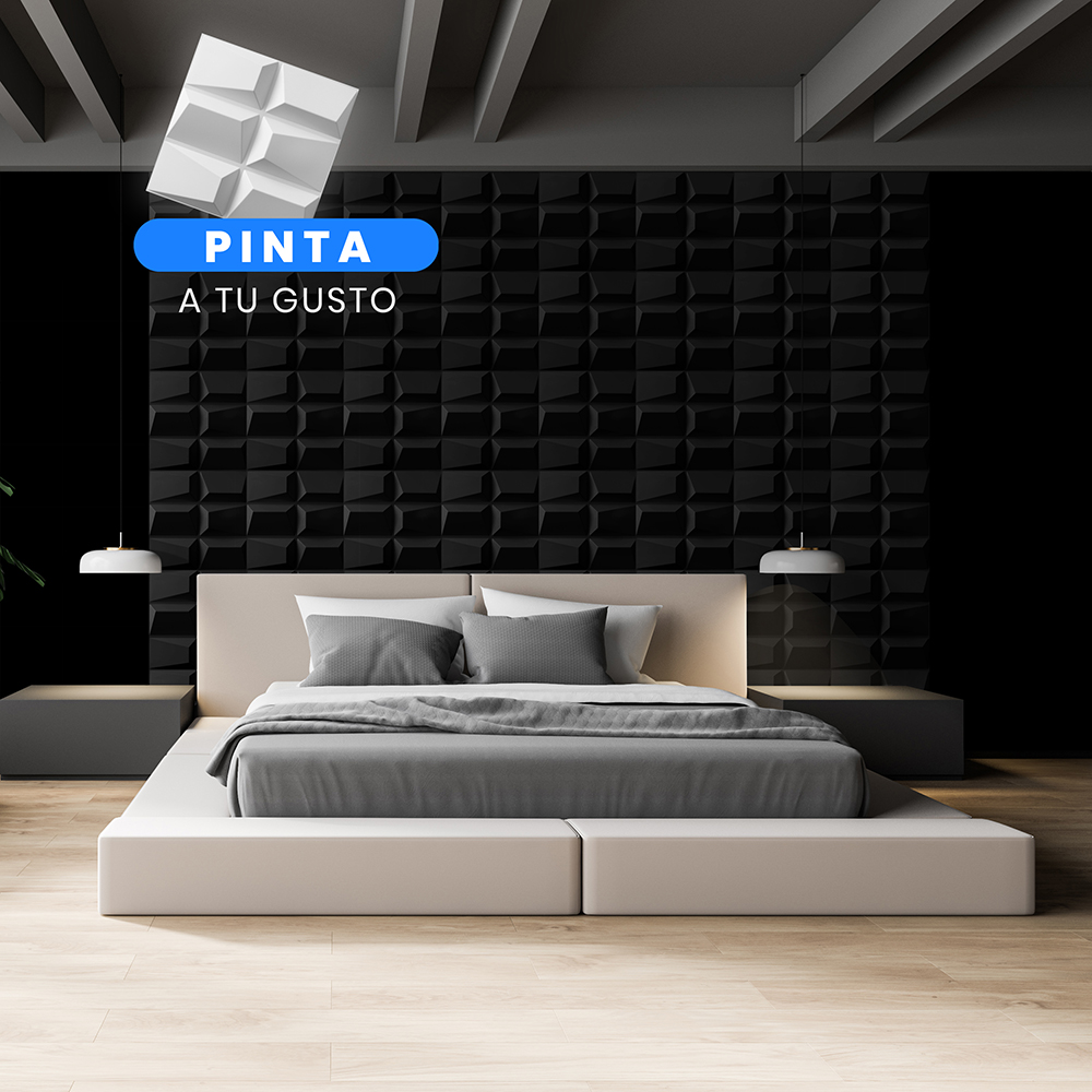 Panel Decorativo de Pared 3D, set 12 Piezas Diseño Cuadros Grandes