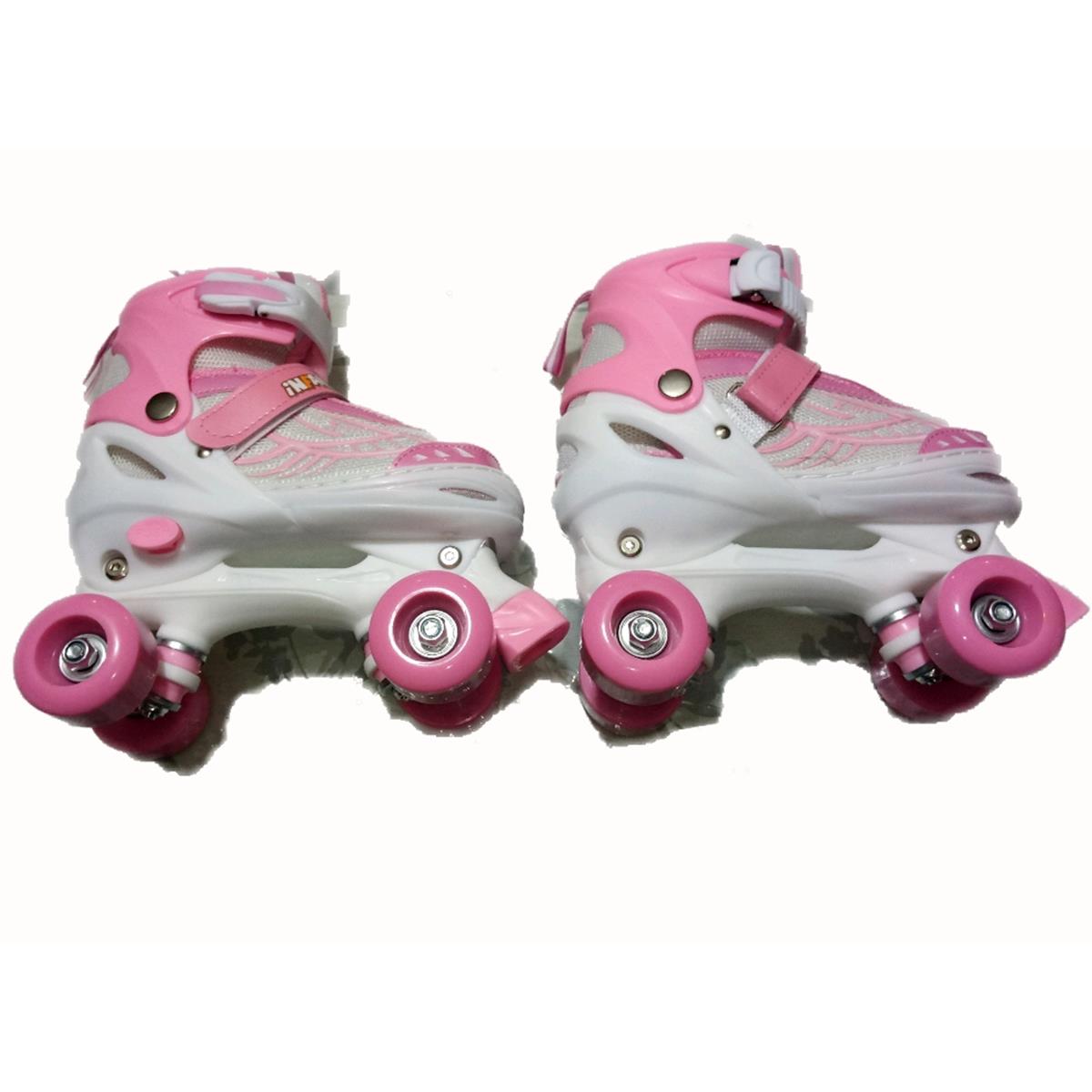 Patines Rosa Chicle Ajustables Ruedas Clásicas Talla M 23-25