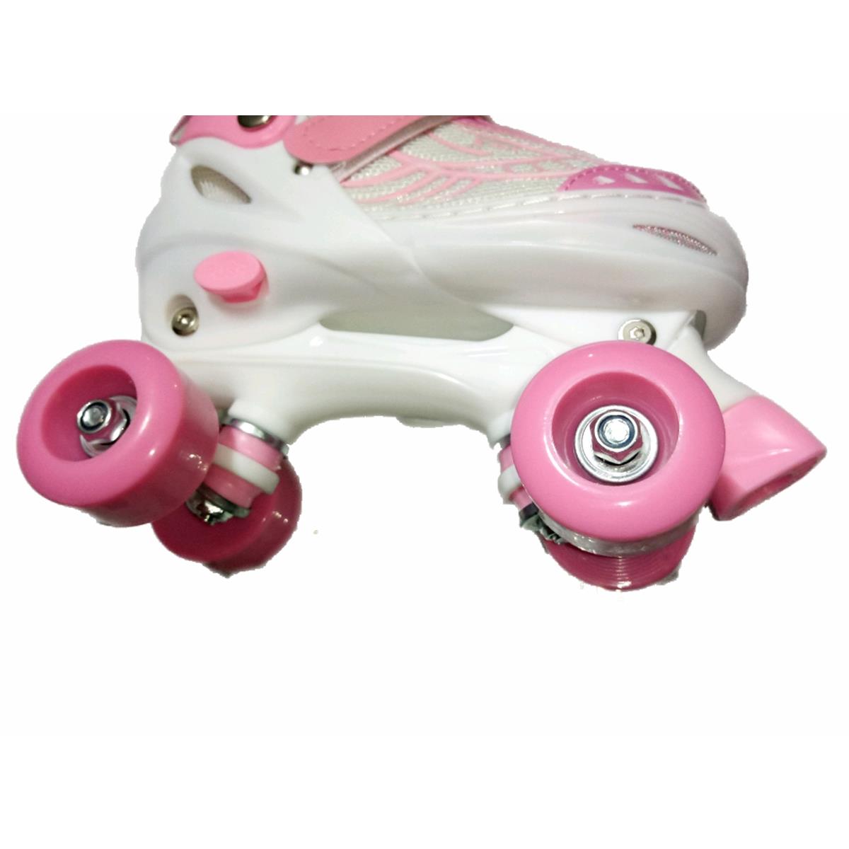 Patines Rosa Chicle Ajustables Ruedas Clásicas Talla M 23-25