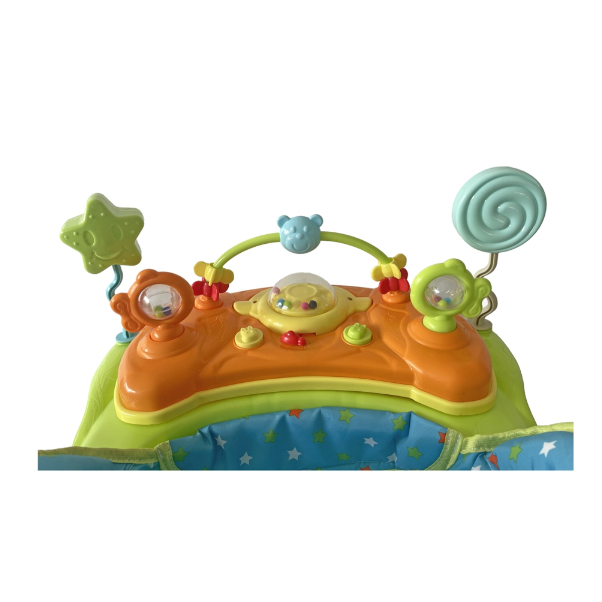 ANDADERA MECEDORA D´BEBE ROCKING POP VERDE/AZUL ENDY6