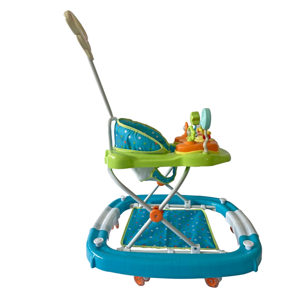 ANDADERA MECEDORA D´BEBE ROCKING POP VERDE/AZUL ENDY6