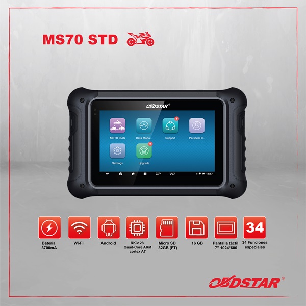 Escaner De Motocicleta Ms70 Obdstar