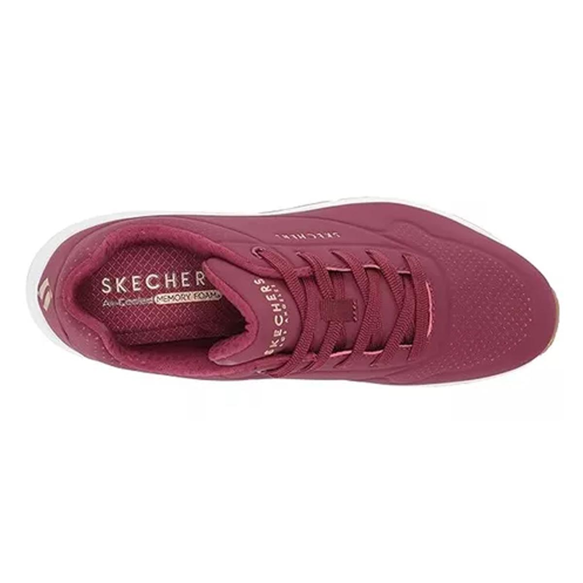 Tenis Skechers Stand On Air 73690/burg Color Guinda Original