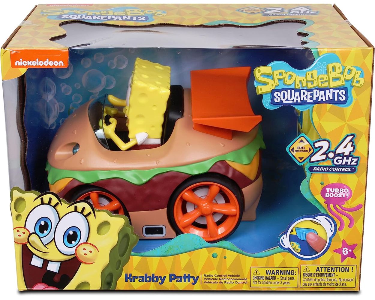 Bob Esponja Carro Control Remoto Krabby Patty