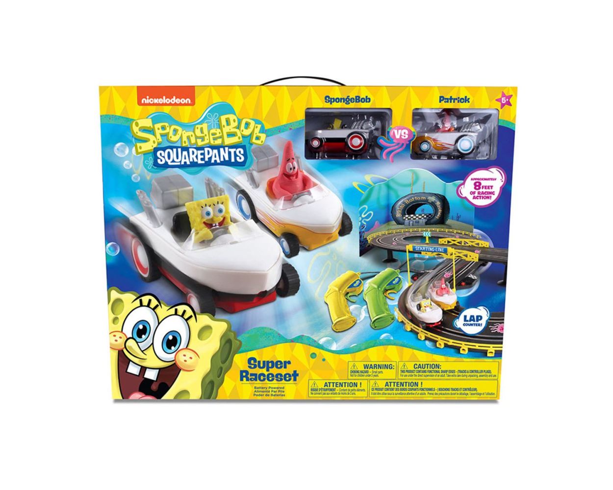  Bob Esponja Pista de Carreras y Vehículos