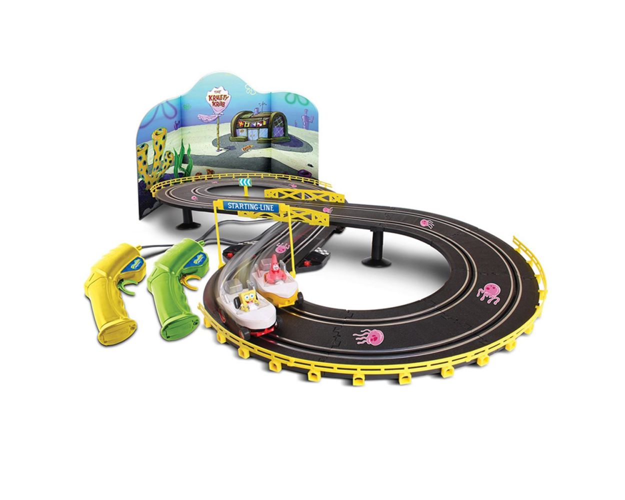  Bob Esponja Pista de Carreras y Vehículos