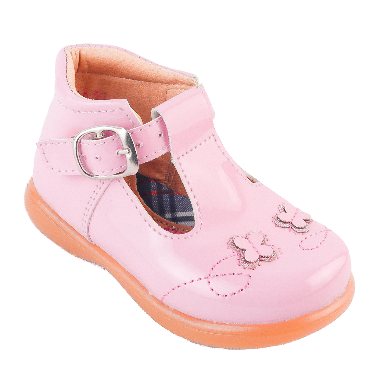 Zapato Niña Arco Primeros Pasos Mariposa 202-460 Rosa Charol.