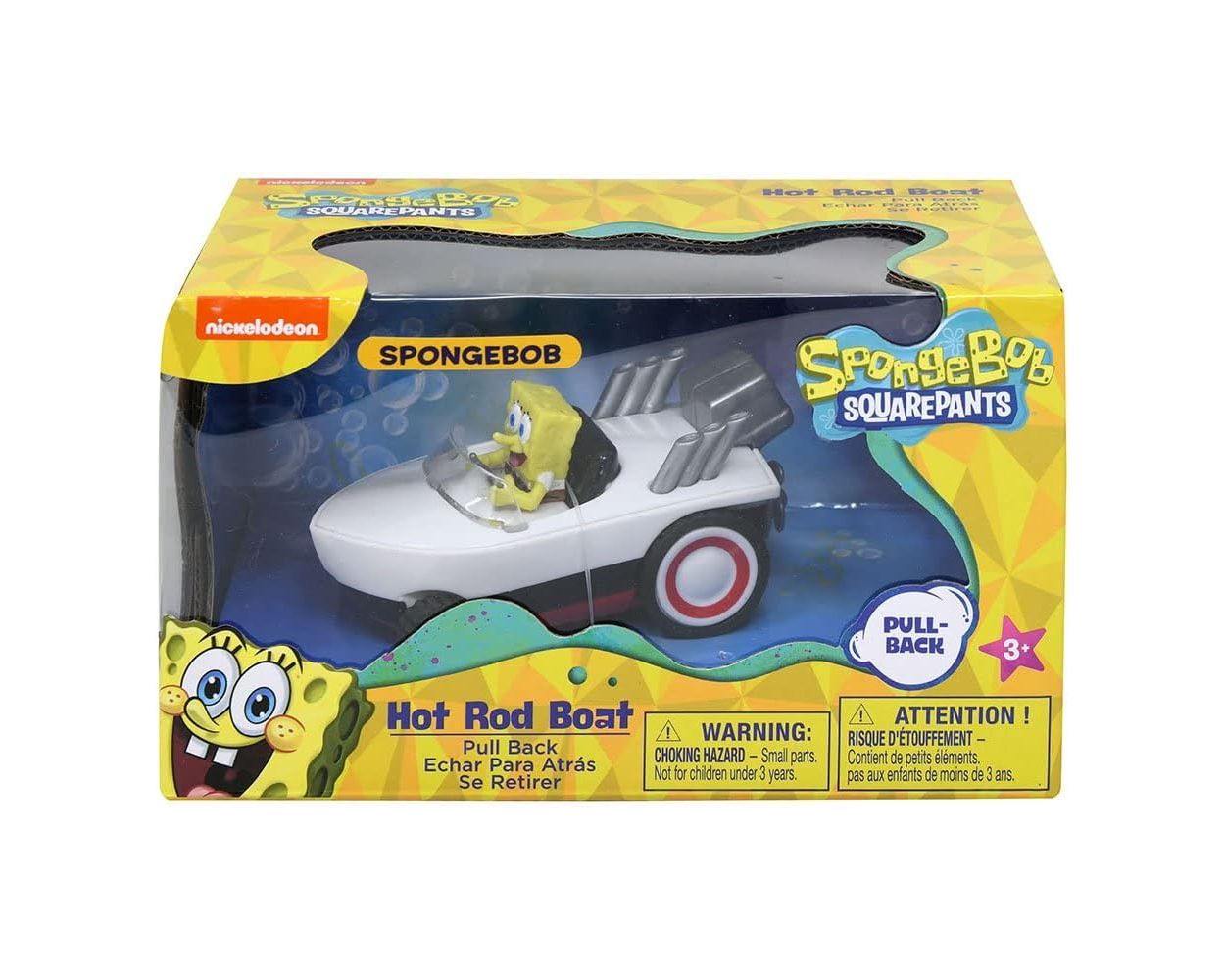  Bob Esponja Pull Back Hot Rod Boat