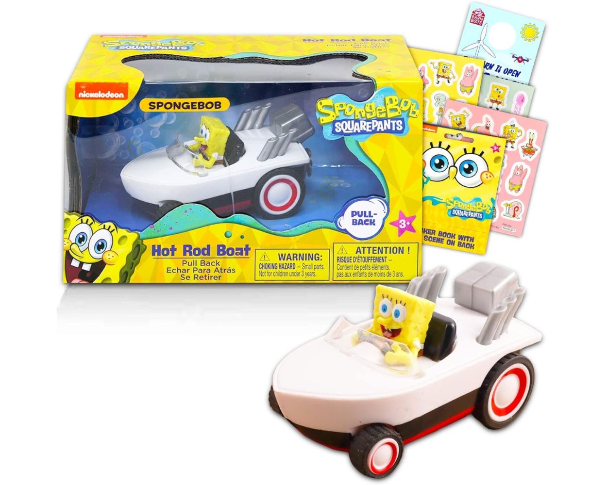  Bob Esponja Pull Back Hot Rod Boat