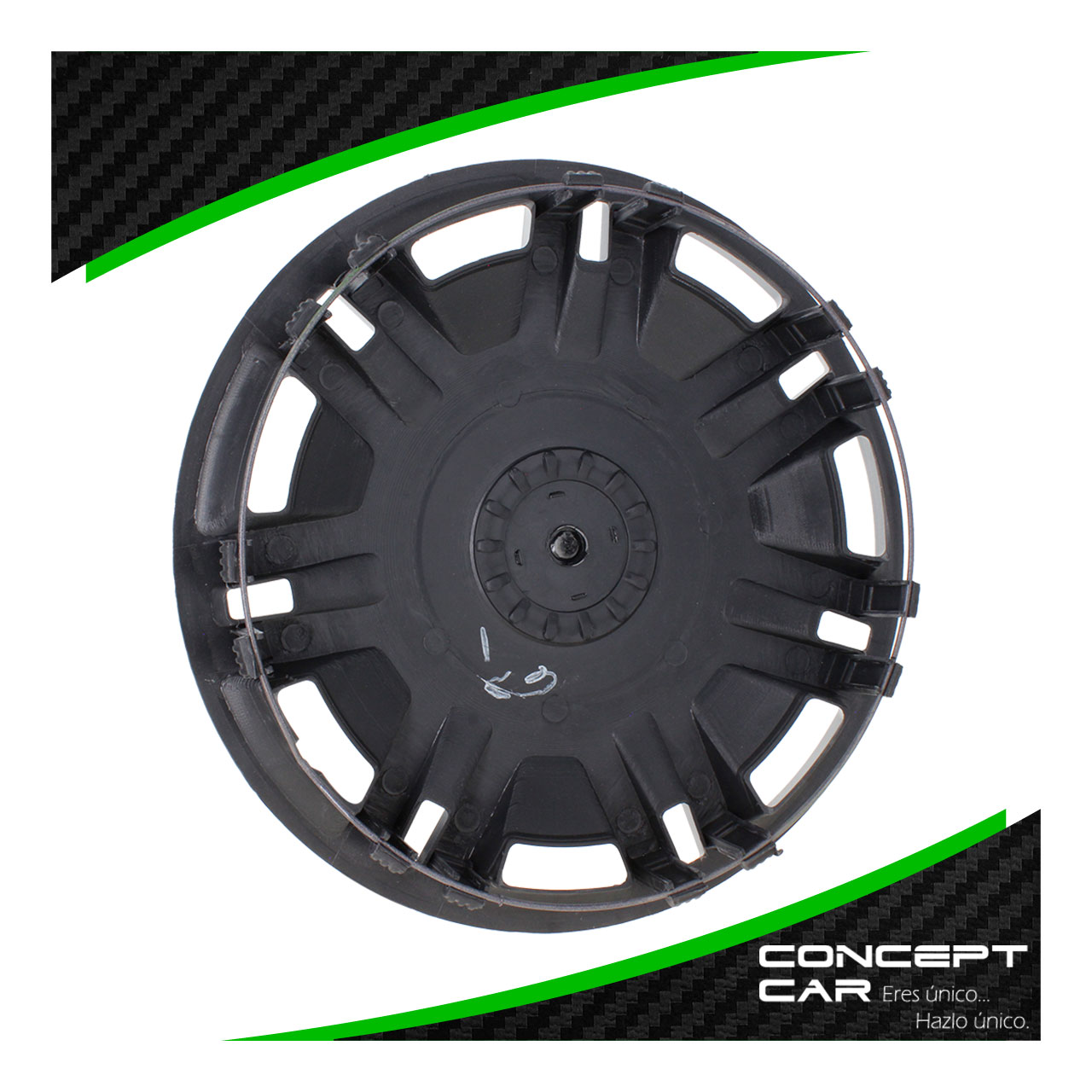 Juego 4 Tapones De Rin 13 Pulgadas Abs Pointer 7 Brazos Gris